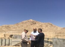 بازدید میدانی از پیشرفت فیزیکی پروژه پل راه‌آهن شاهرود-میامی