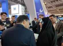 مشاور اقتصادی رییس جمهور از غرفه صندوق پس انداز کارکنان راه آهن در نمایشگاه حمل و نقل بازدید کرد