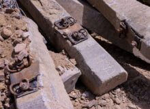 جمع آوری ریل فرسوده 70 ساله خیابان رسالت قم