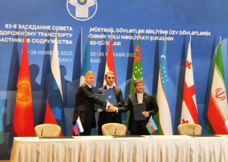 تفاهم نامه ریلی سه جانبه ایران، روسیه و آذربایجان برای توسعه کریدور شمال- جنوب