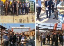 مدیرعامل راه‌آهن از کارگاه ساخت قطعات پل بصره بازدید کرد