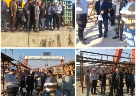 مدیرعامل راه‌آهن از کارگاه ساخت قطعات پل بصره بازدید کرد