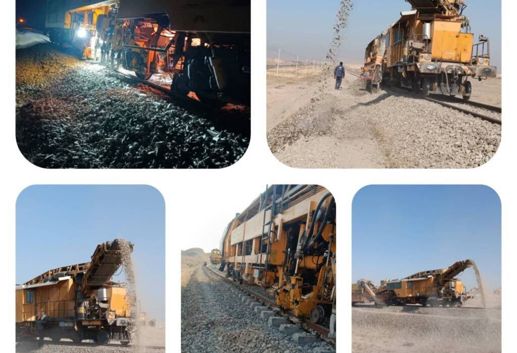 فعالیت مستمر سرند و زیرکوبی در راه‌آهن شمال‌غرب