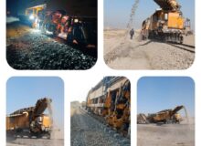 فعالیت مستمر سرند و زیرکوبی در راه‌آهن شمال‌غرب