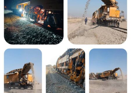 فعالیت مستمر سرند و زیرکوبی در راه‌آهن شمال‌غرب