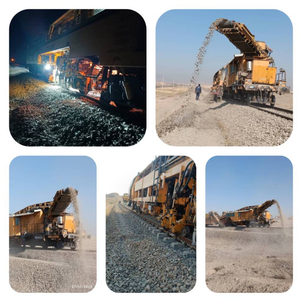 فعالیت مستمر سرند و زیرکوبی در راهآهن شمالغرب