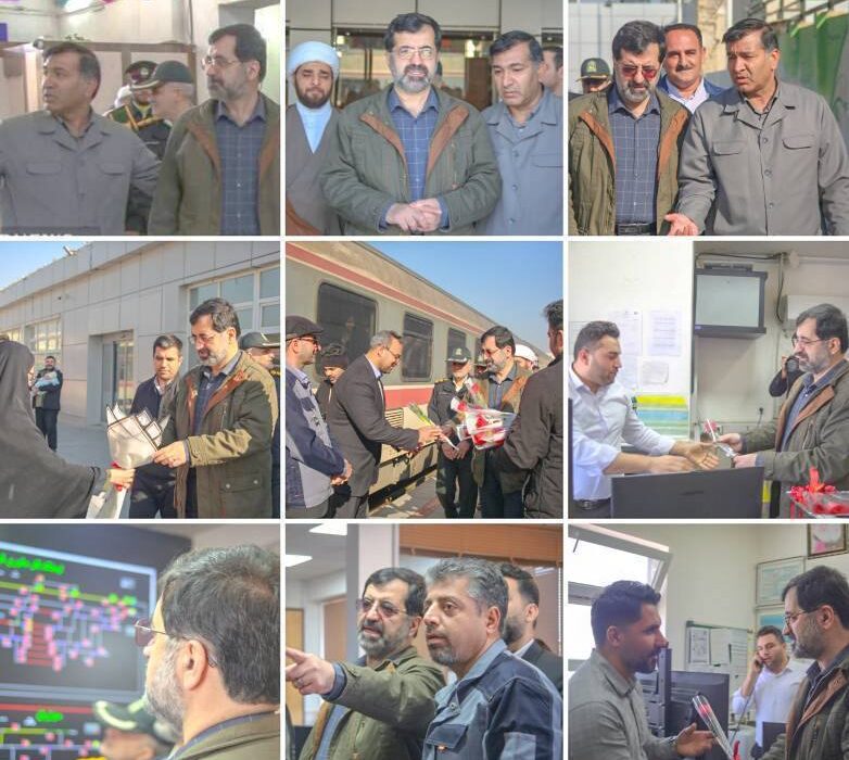 بررسی وضعیت زیرساخت‌ها و برنامه‌های توسعه راه‌آهن قم با حضور استاندار