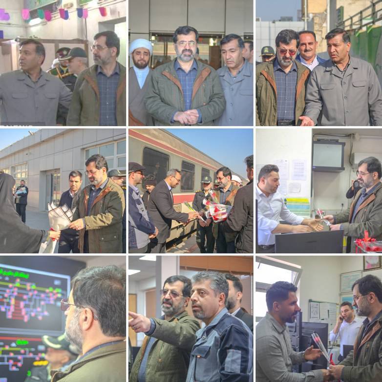 بررسی وضعیت زیرساخت‌ها و برنامه‌های توسعه راه‌آهن قم با حضور استاندار