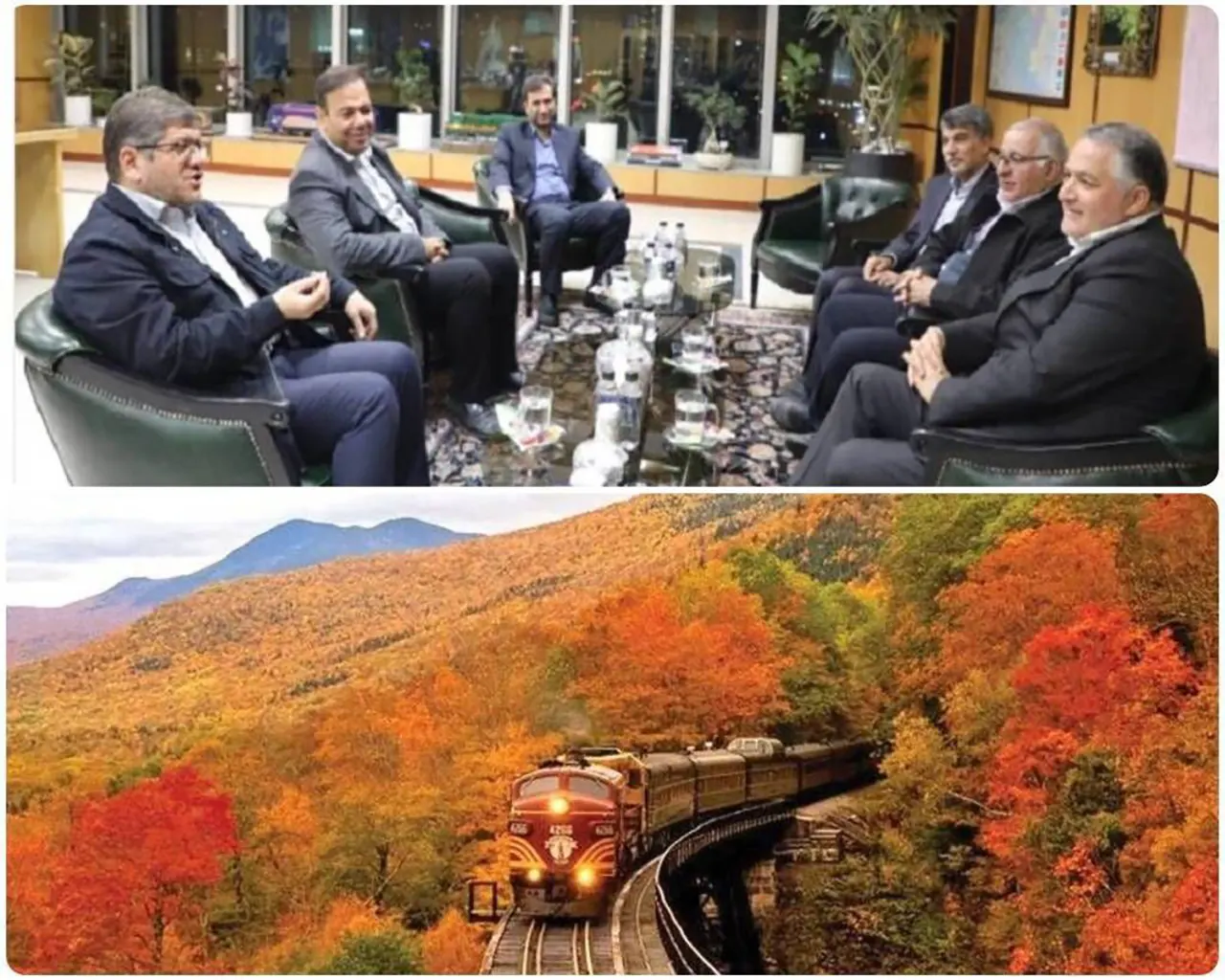 نشست مدیرعامل شرکت راه آهن با مدیرعامل هلدینگ گردشگری تامین اجتماعی (هگتا)