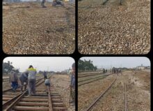 نصب سوزن خط در بندر امیرآباد