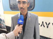 برگزاری مراسم بدرقه زائرین حسینی در ایستگاه راهآهن زاهدان