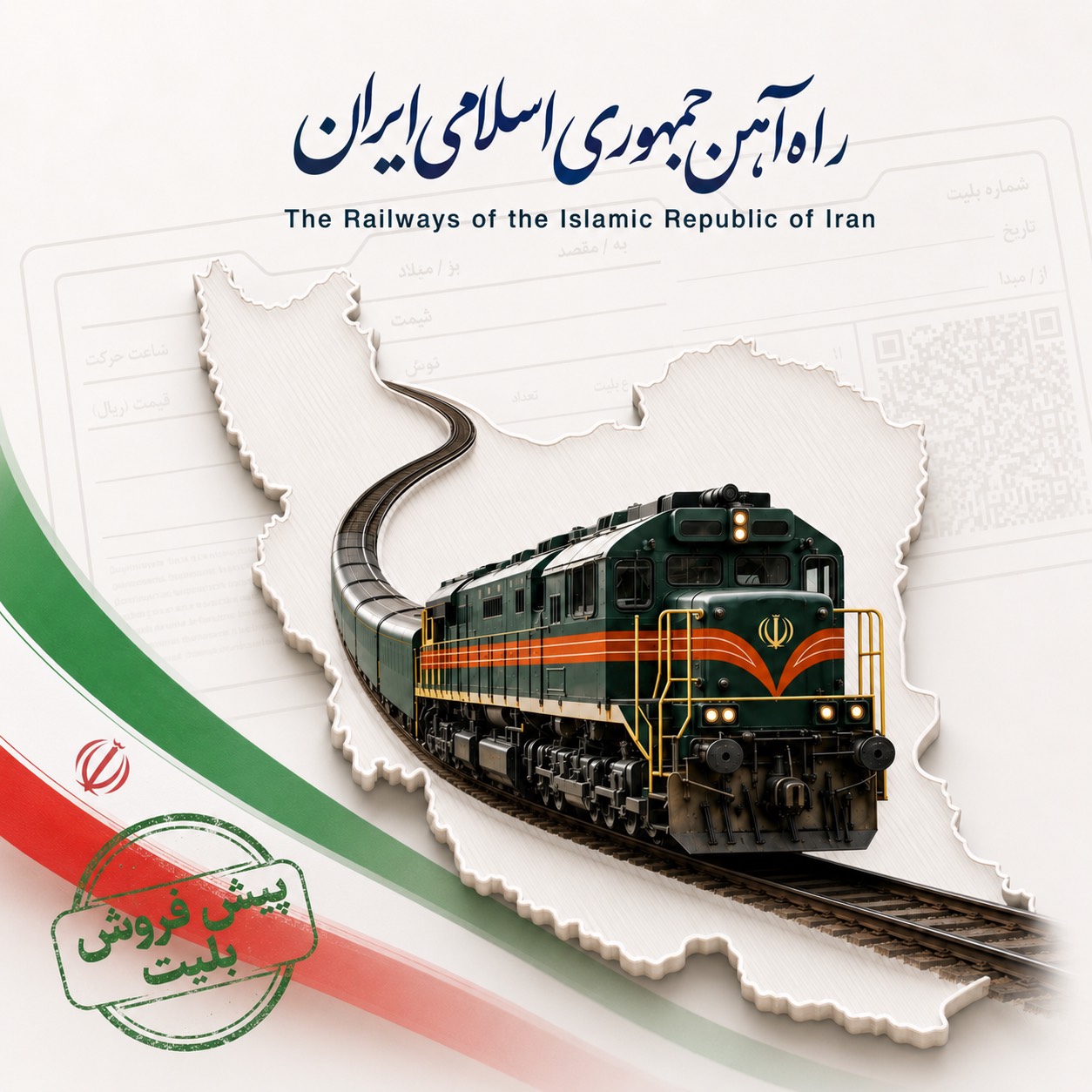 پیش فروش بلیت‌ قطارهای مسافری شهریورماه 1405